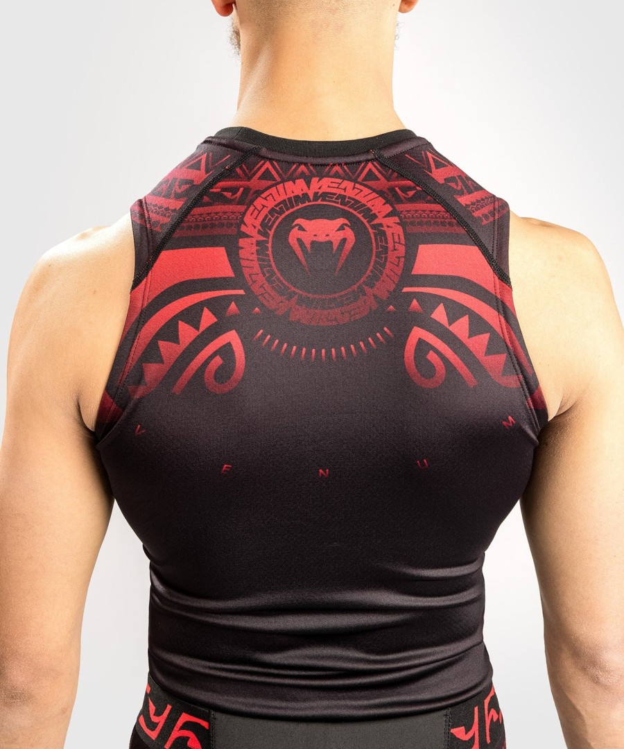 rashguard venum nakahi - sem mangas - pretovermelho