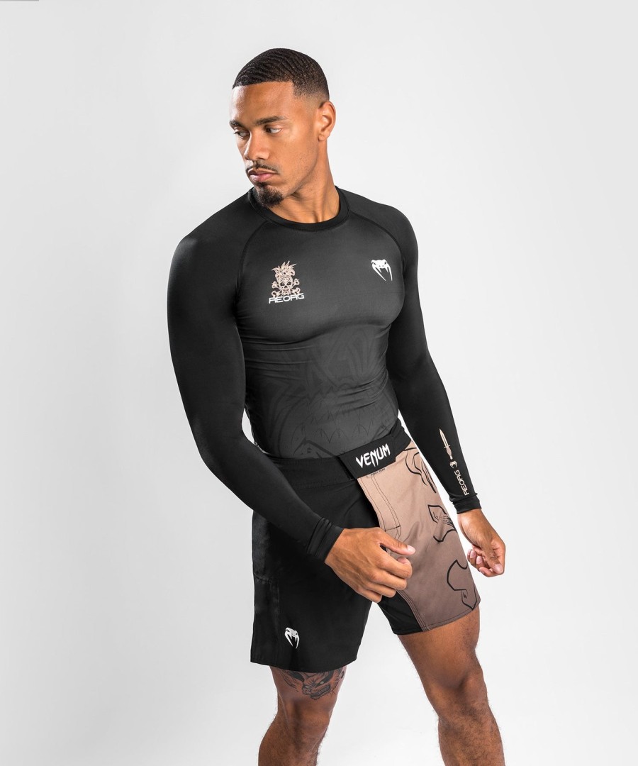 venum reorg rashguard mangas compridas - preto