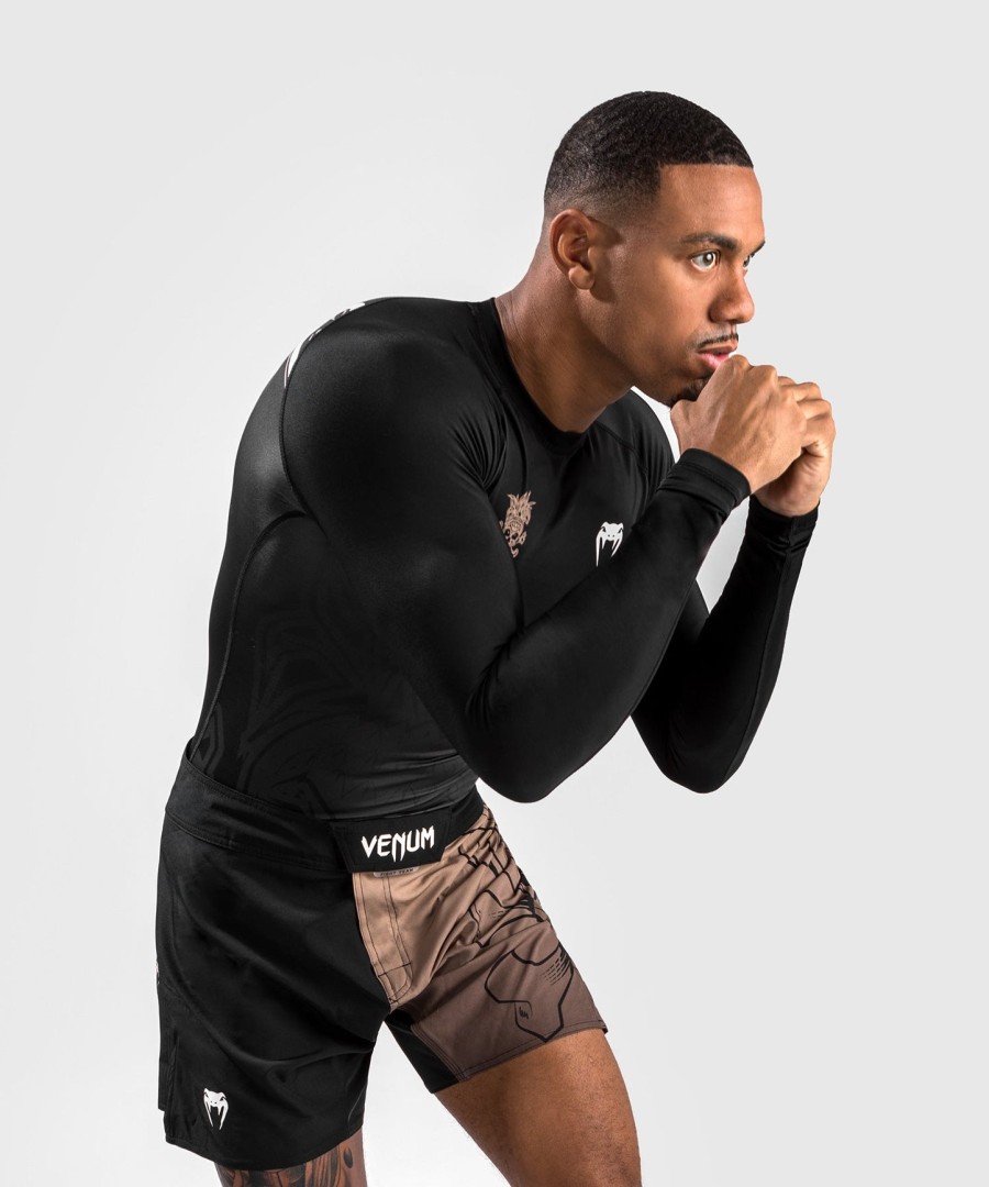 venum reorg rashguard mangas compridas - preto