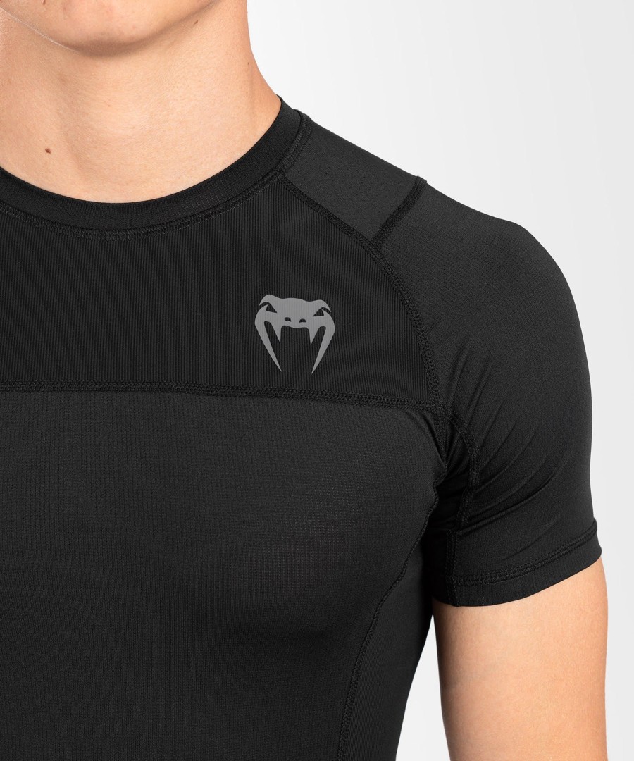 camiseta de proteção solar venum g-fit air de manga curta - preta