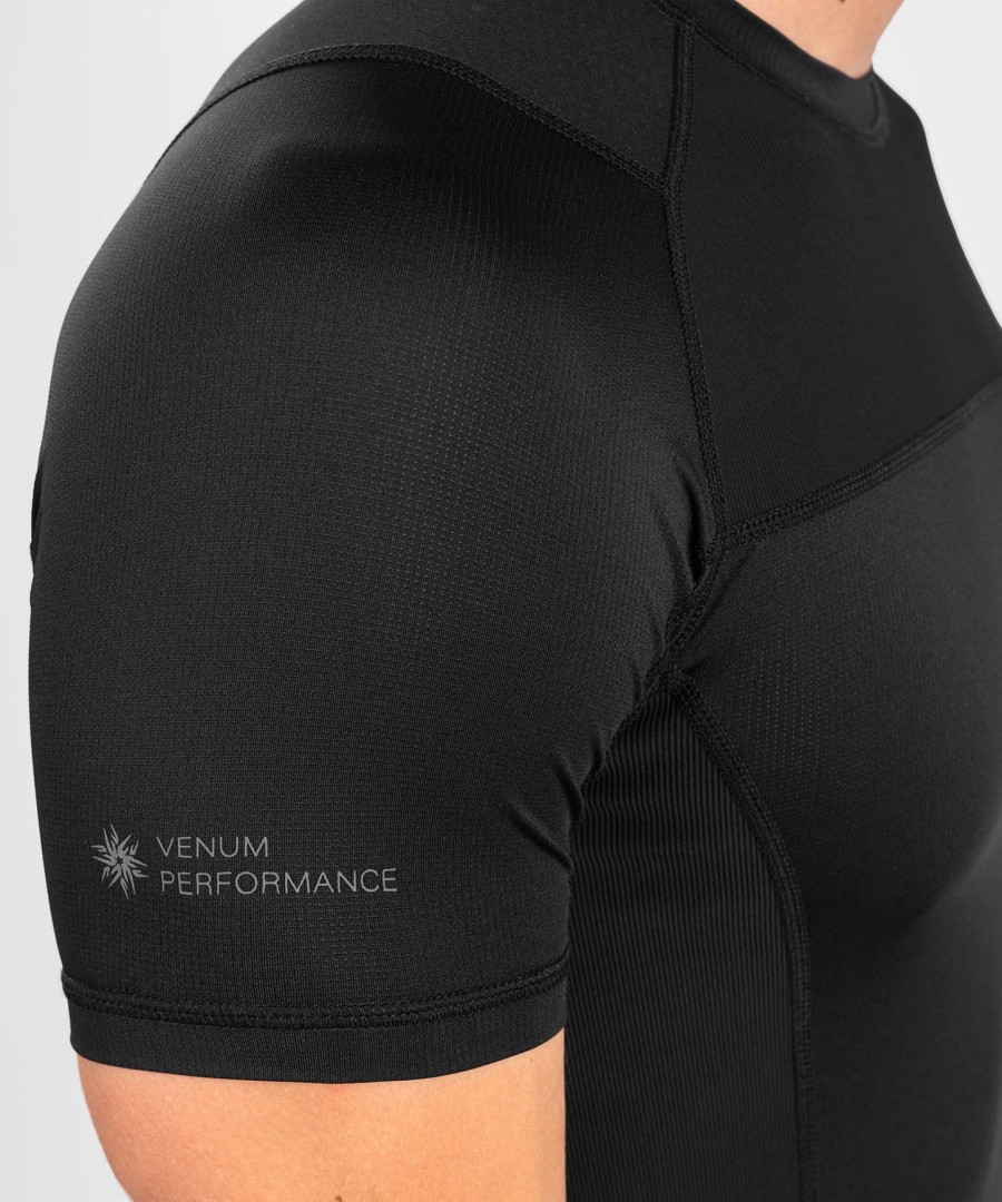 camiseta de proteção solar venum g-fit air de manga curta - preta