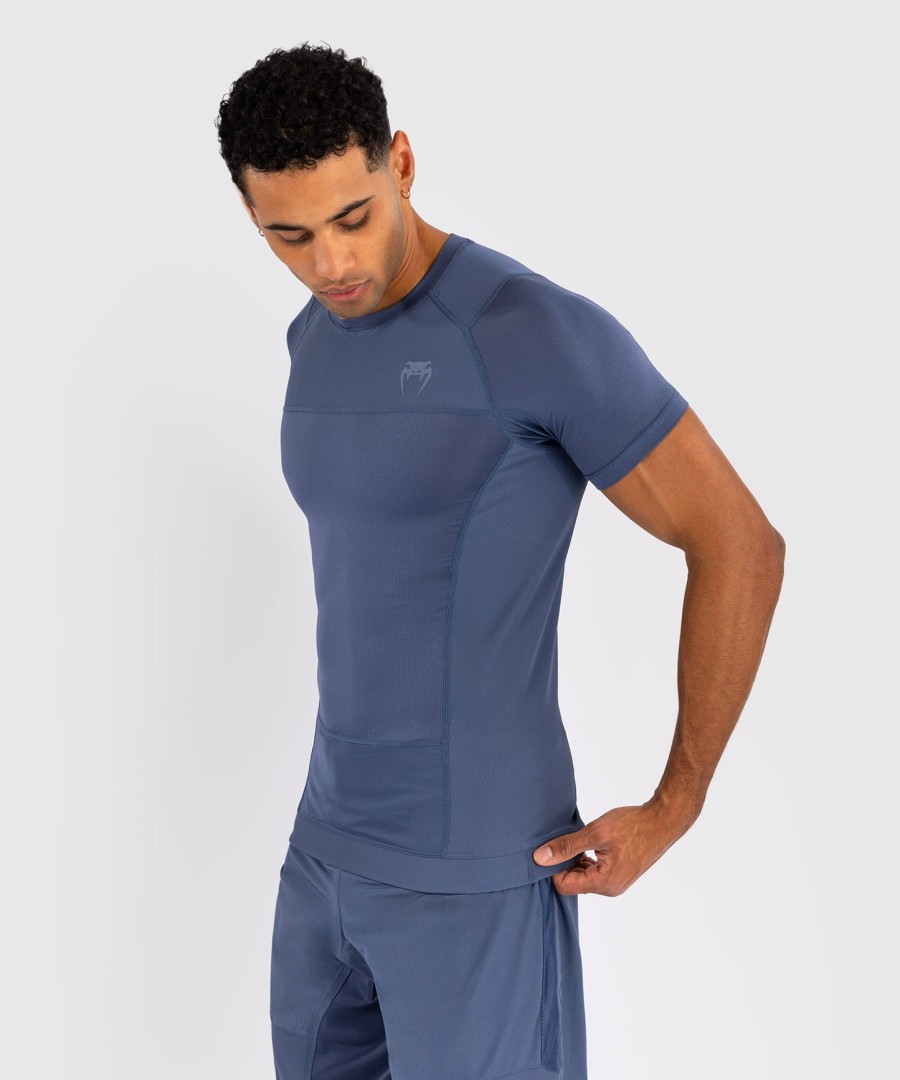 camiseta de proteção solar venum g-fit air masculina de manga curta - azul nebuloso