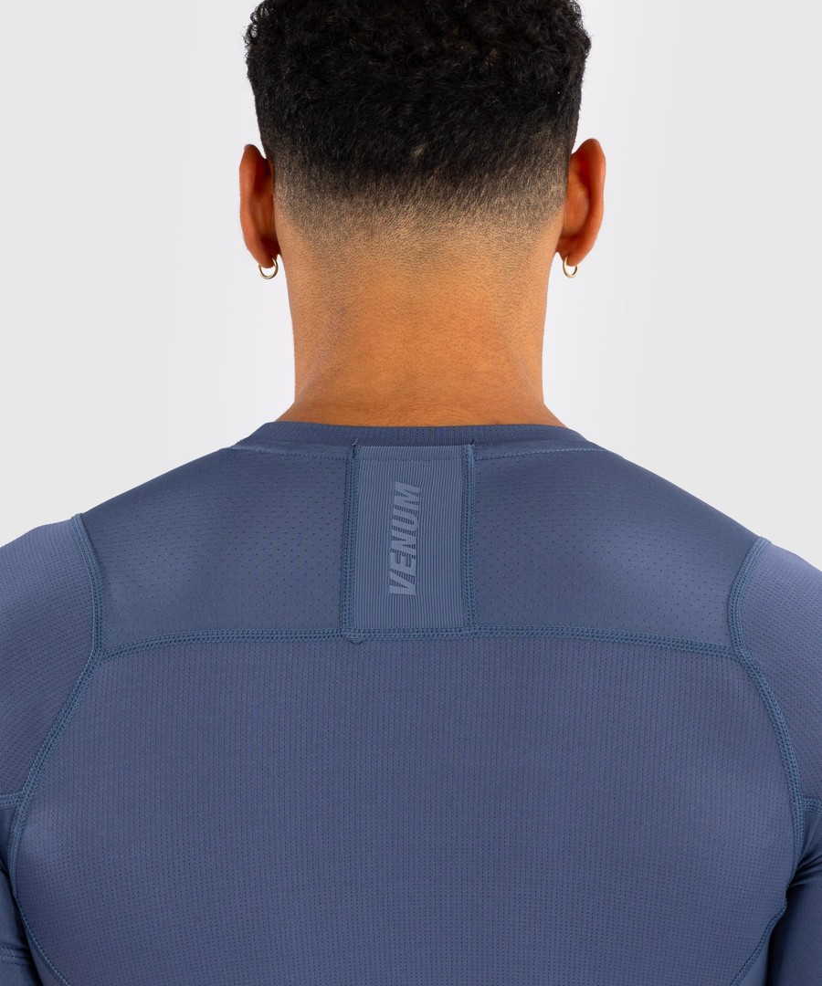 camiseta de proteção solar venum g-fit air masculina de manga curta - azul nebuloso