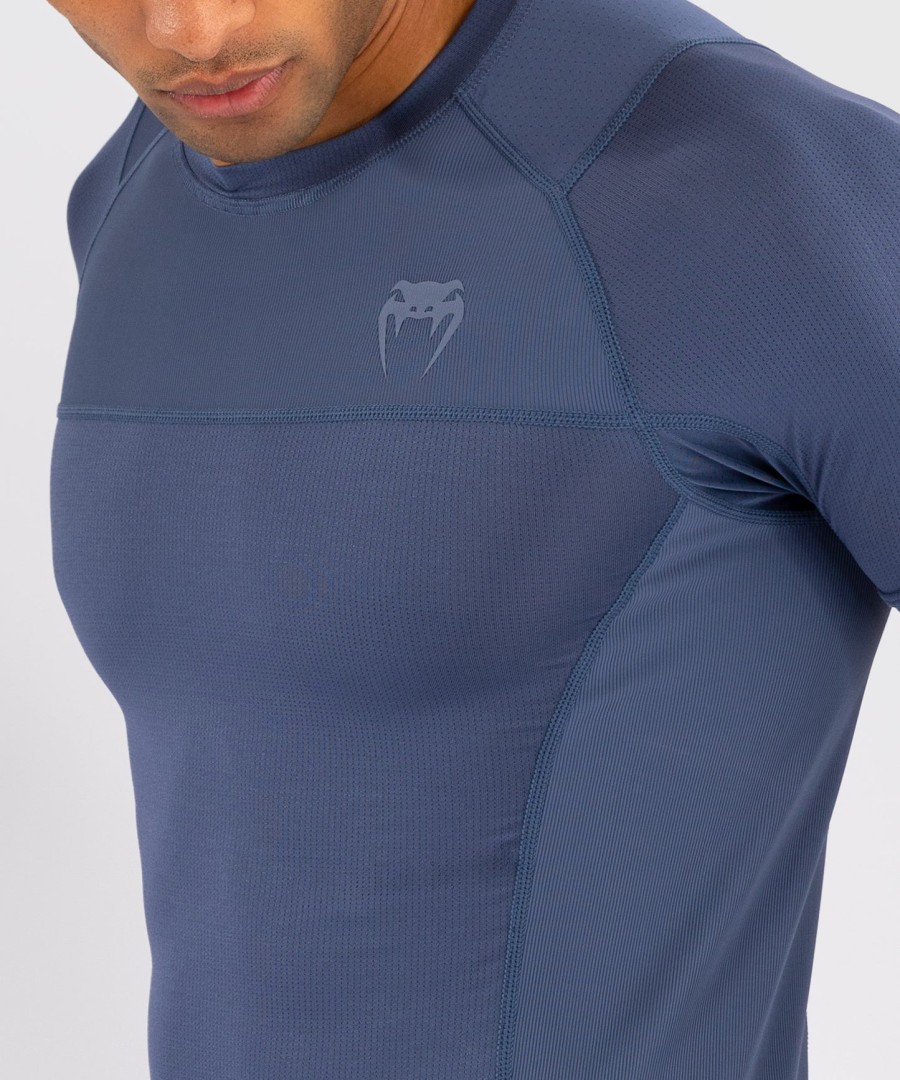 camiseta de proteção solar venum g-fit air masculina de manga curta - azul nebuloso