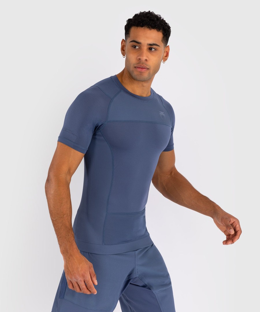 camiseta de proteção solar venum g-fit air masculina de manga curta - azul nebuloso