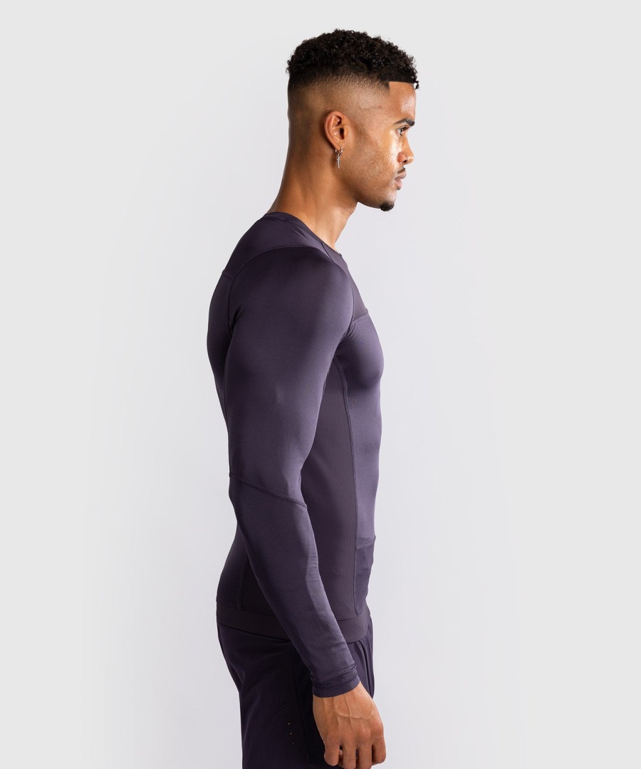 camiseta de proteção solar venum g-fit air masculina de manga comprida - roxo escuro
