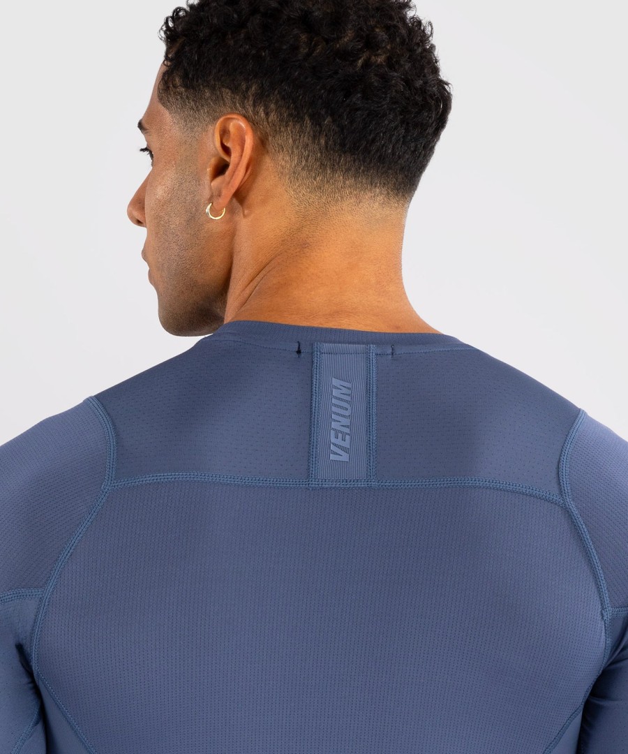 camiseta de proteção solar venum g-fit air masculina de manga comprida - azul nebuloso