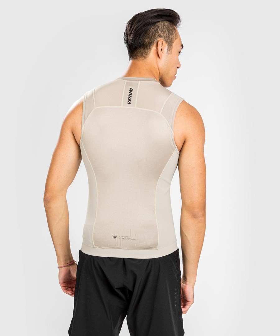 camiseta de proteção solar sem mangas venum g-fit air - areia