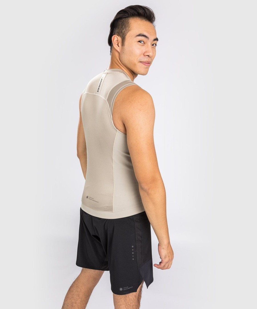 camiseta de proteção solar sem mangas venum g-fit air - areia