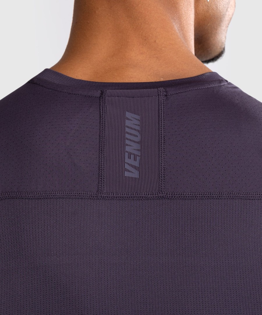 camiseta de proteção solar sem mangas venum g-fit air para homem - roxo escuro