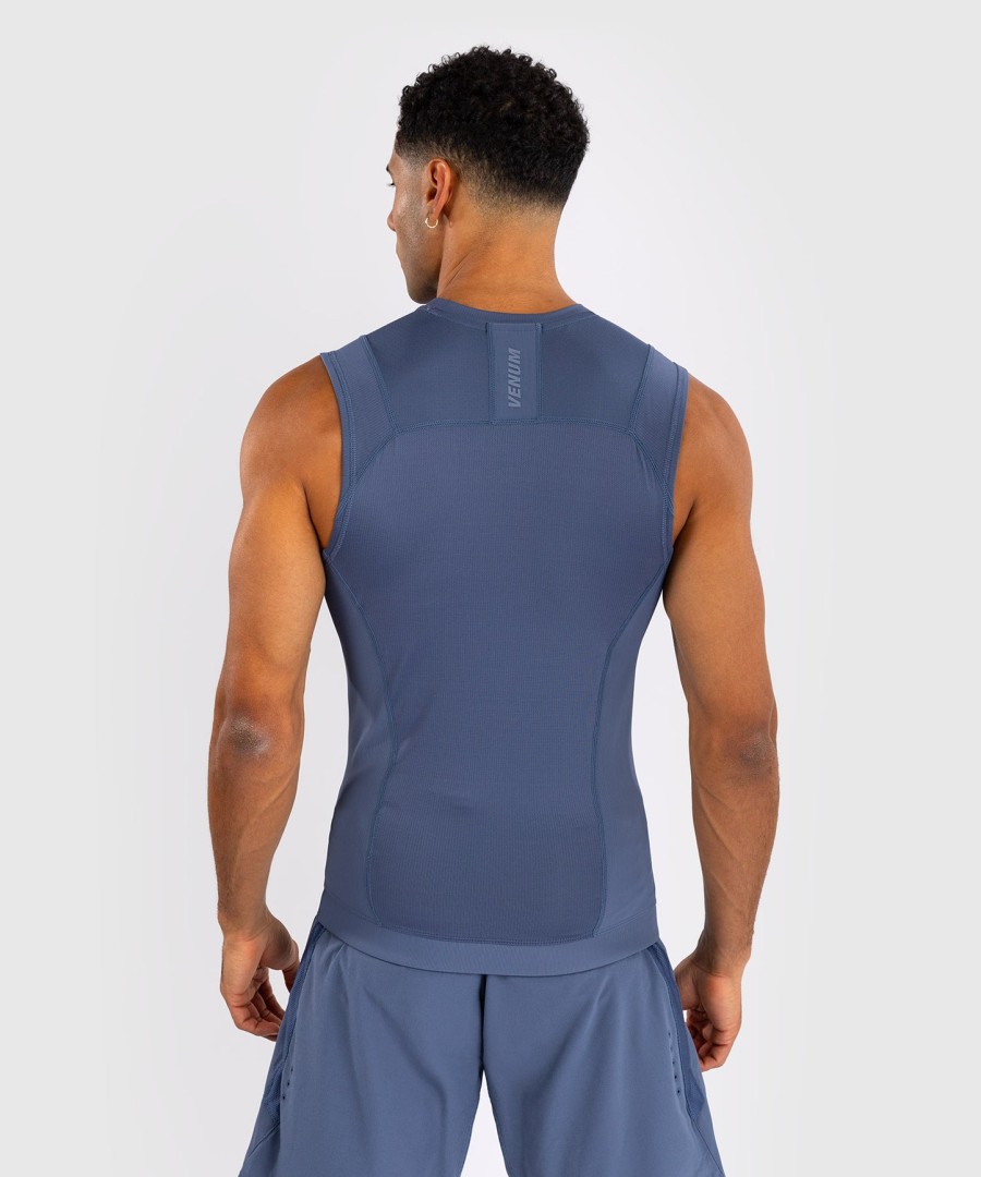 camiseta de proteção solar sem mangas venum g-fit air para homem - azul nebuloso