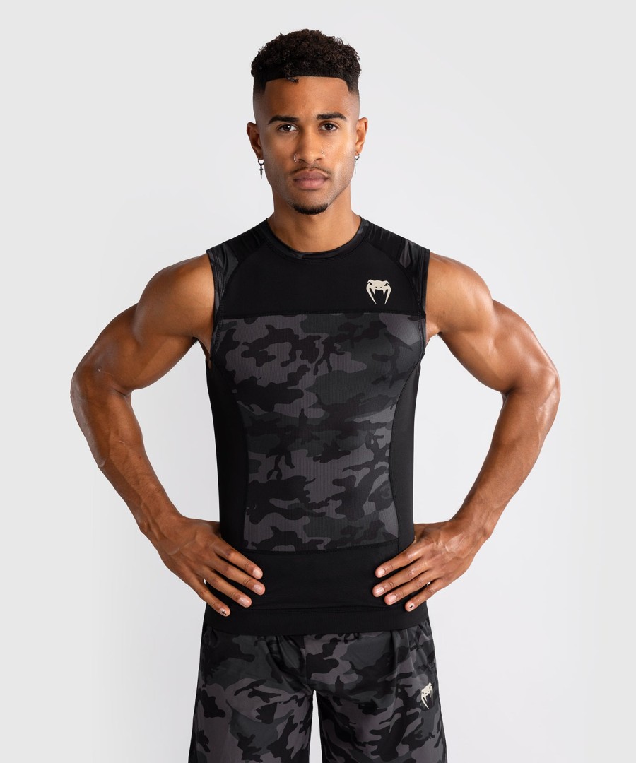camiseta de proteção solar sem mangas venum g-fit air para homem - camuflagem urbana digital