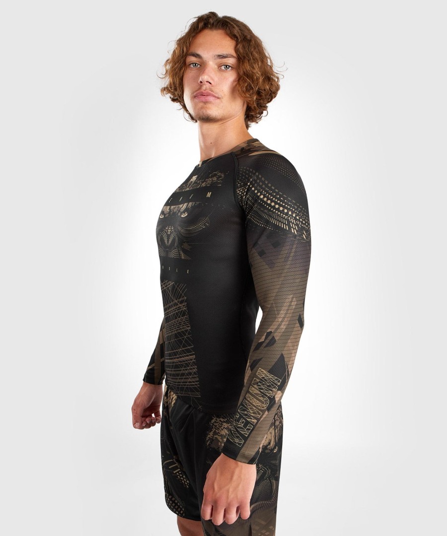 camiseta de proteção solar venum gorilla jungle de manga comprida - pretoareia