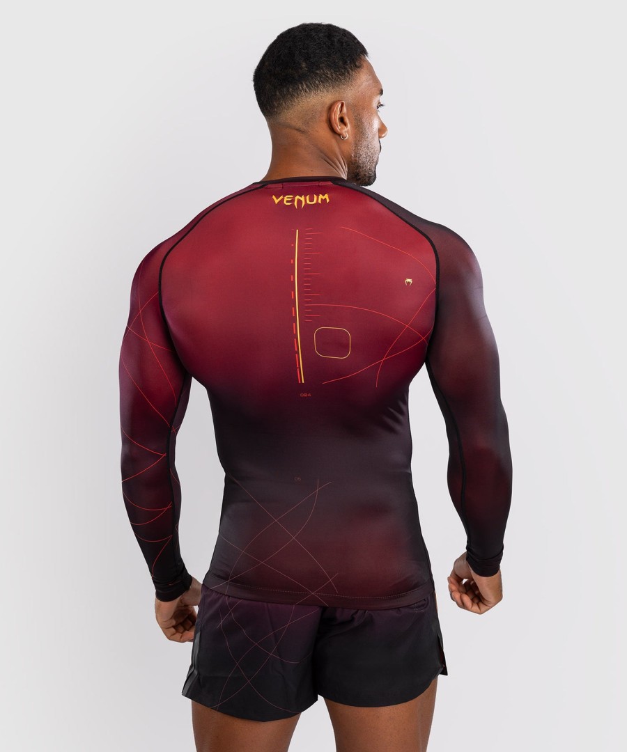 camiseta de proteção solar venum tactical xt masculina de manga comprida - pretobordôdourado