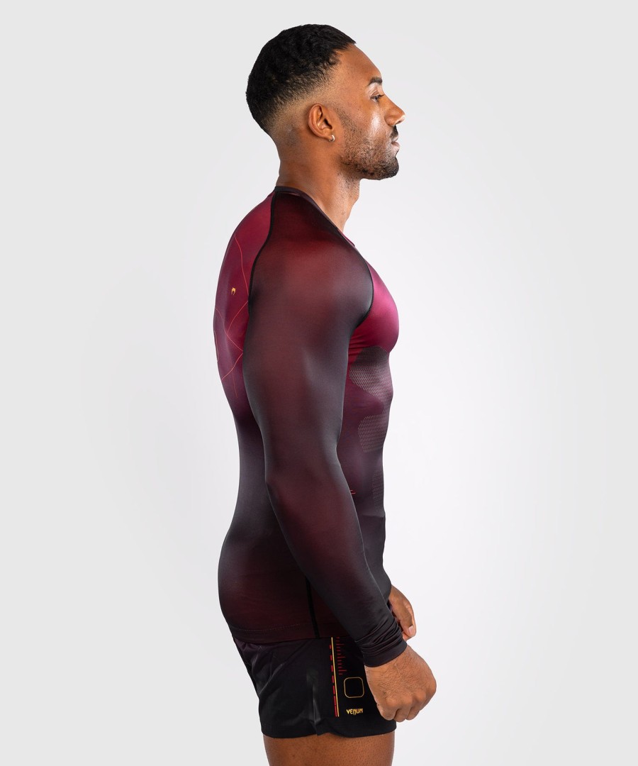 camiseta de proteção solar venum tactical xt masculina de manga comprida - pretobordôdourado