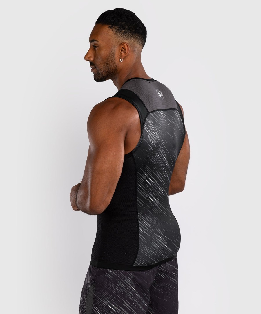 camiseta de proteção solar sem mangas venum rapid - pretocinza tempestade