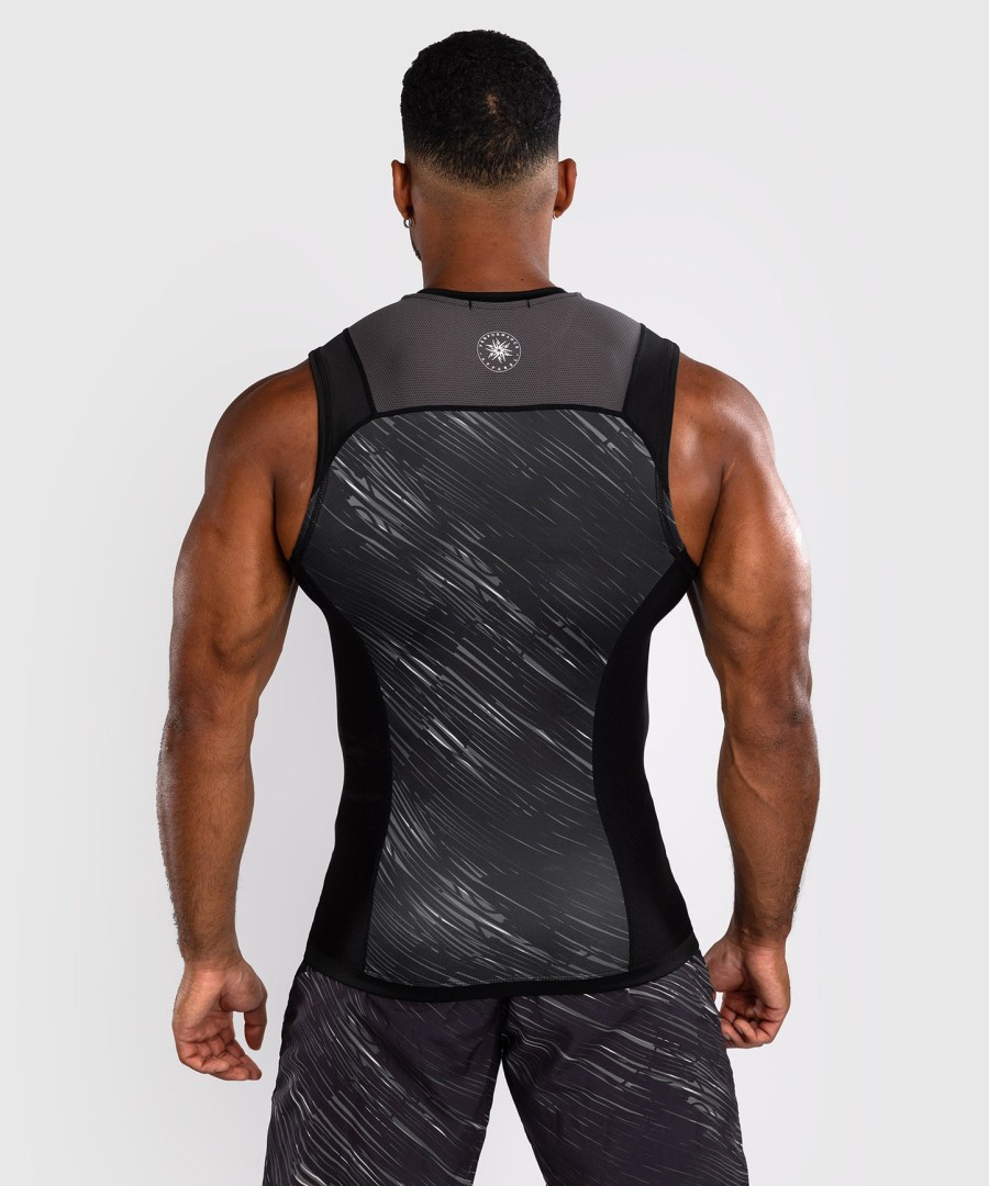 camiseta de proteção solar sem mangas venum rapid - pretocinza tempestade