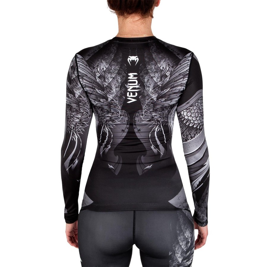 camiseta de proteção solar venum phoenix - manga longa - pretobranco - para mulheres
