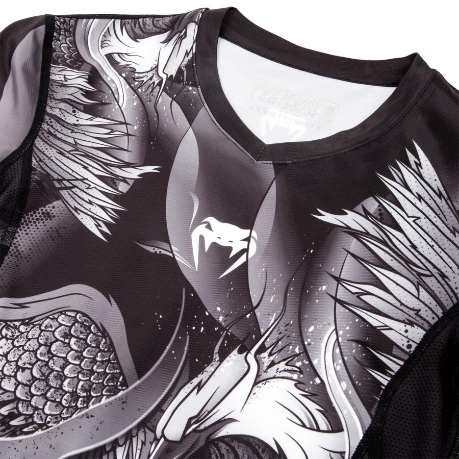 camiseta de proteção solar venum phoenix - manga longa - pretobranco - para mulheres