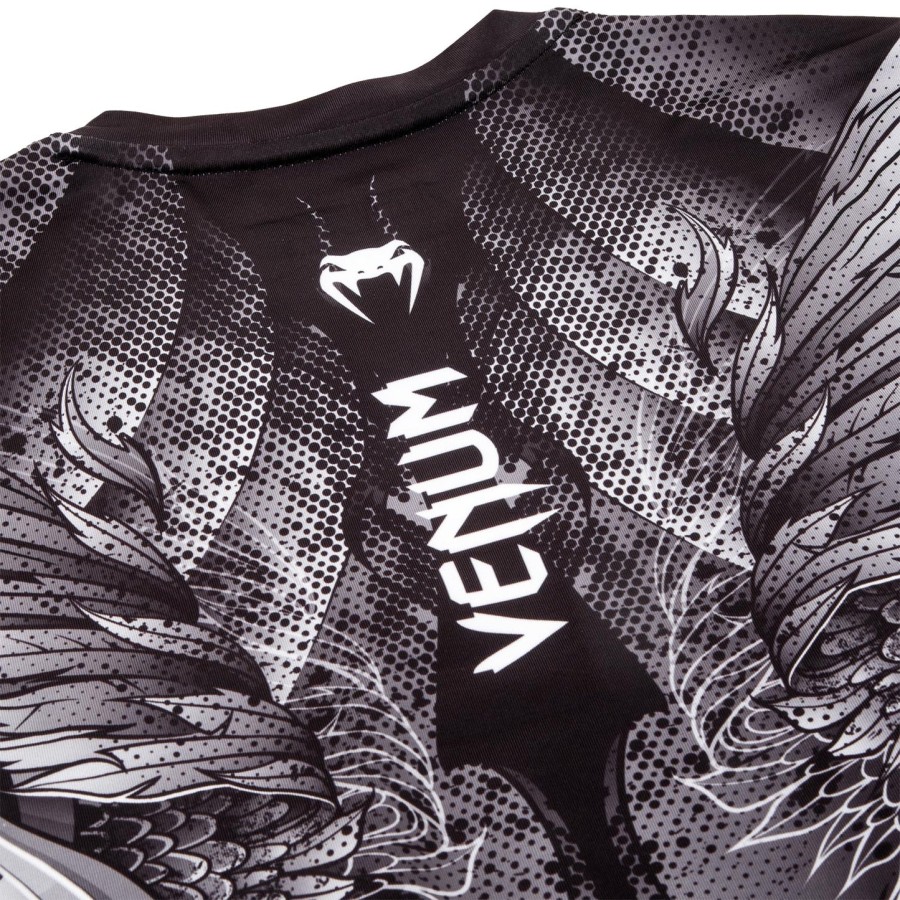 camiseta de proteção solar venum phoenix - manga longa - pretobranco - para mulheres