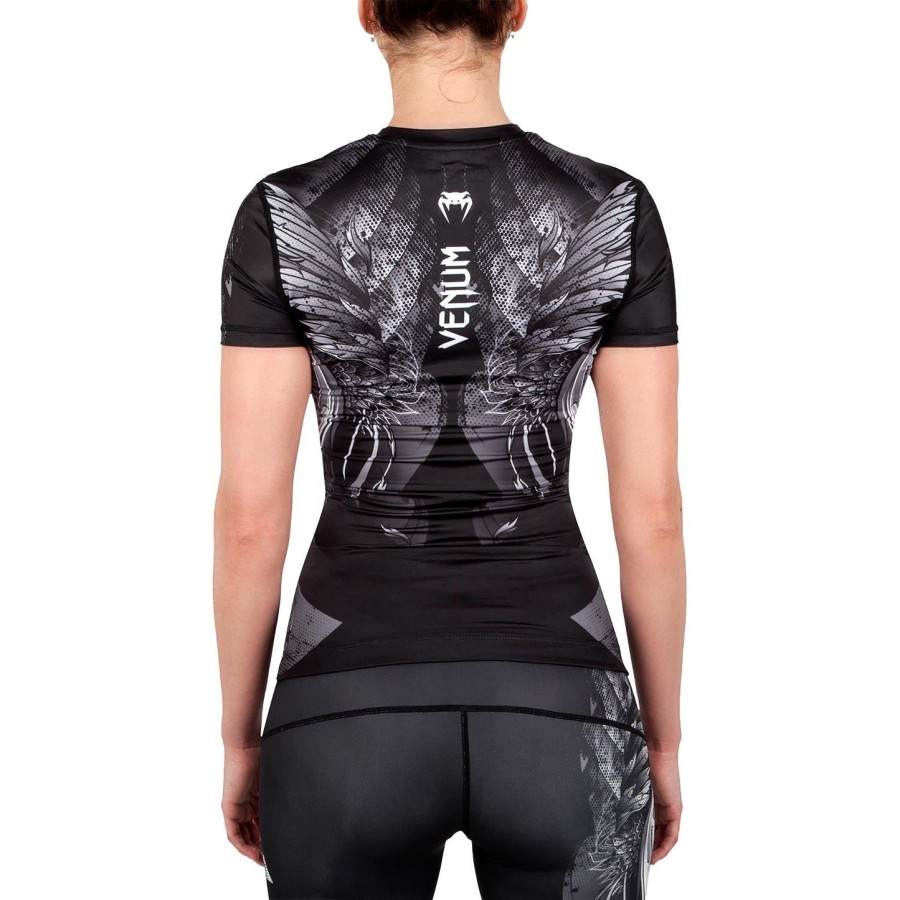 camiseta de proteção solar venum phoenix - manga curta - pretobranco - para mulheres