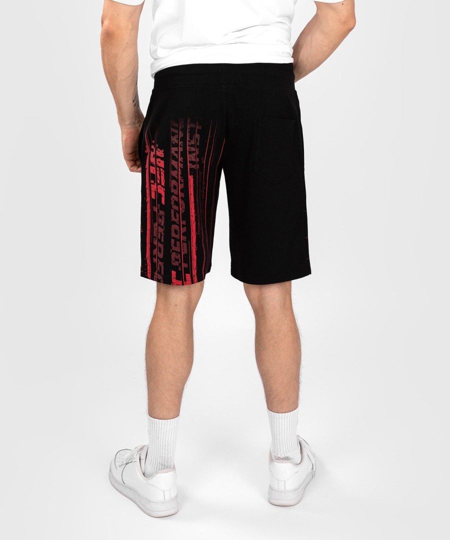 bermuda ufc venum performance institute 2.0 masculina de algodão - pretovermelho