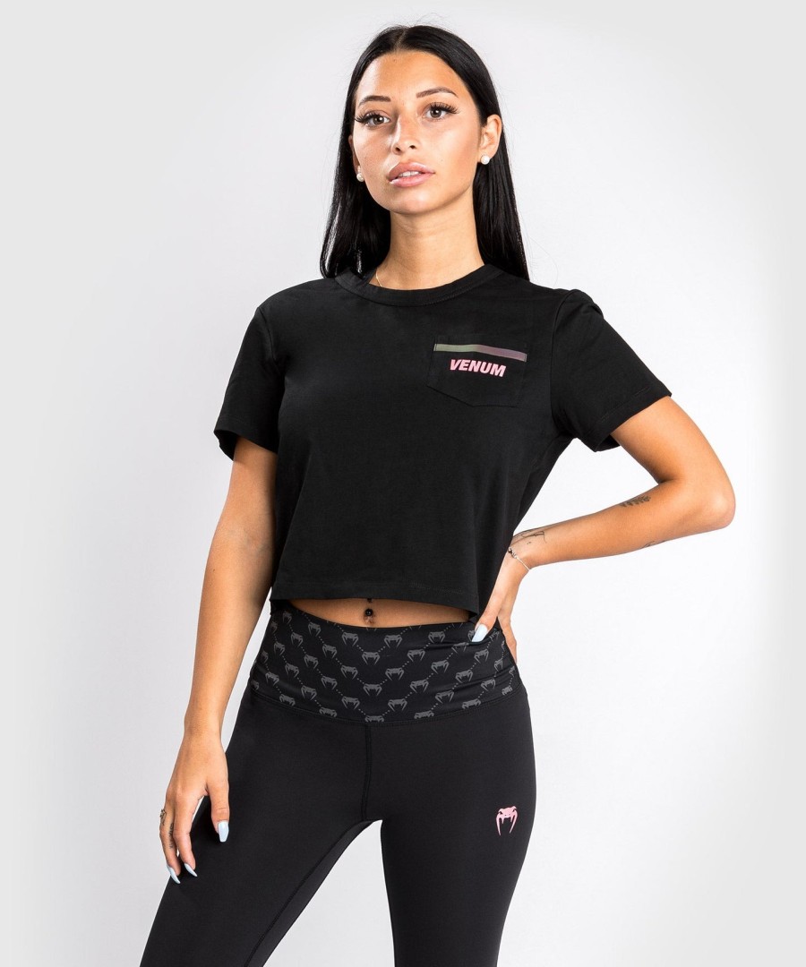camiseta venum pink pocket - feminina - pretarosa dourada