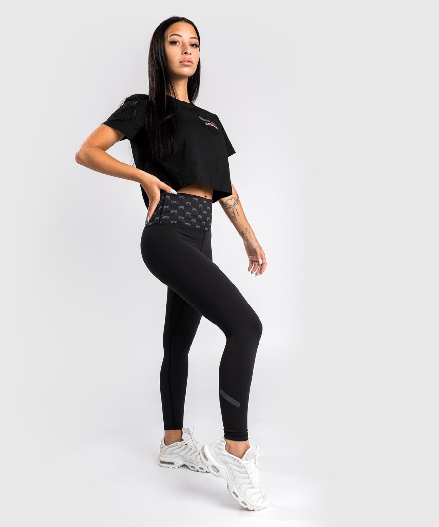 camiseta venum pink pocket - feminina - pretarosa dourada