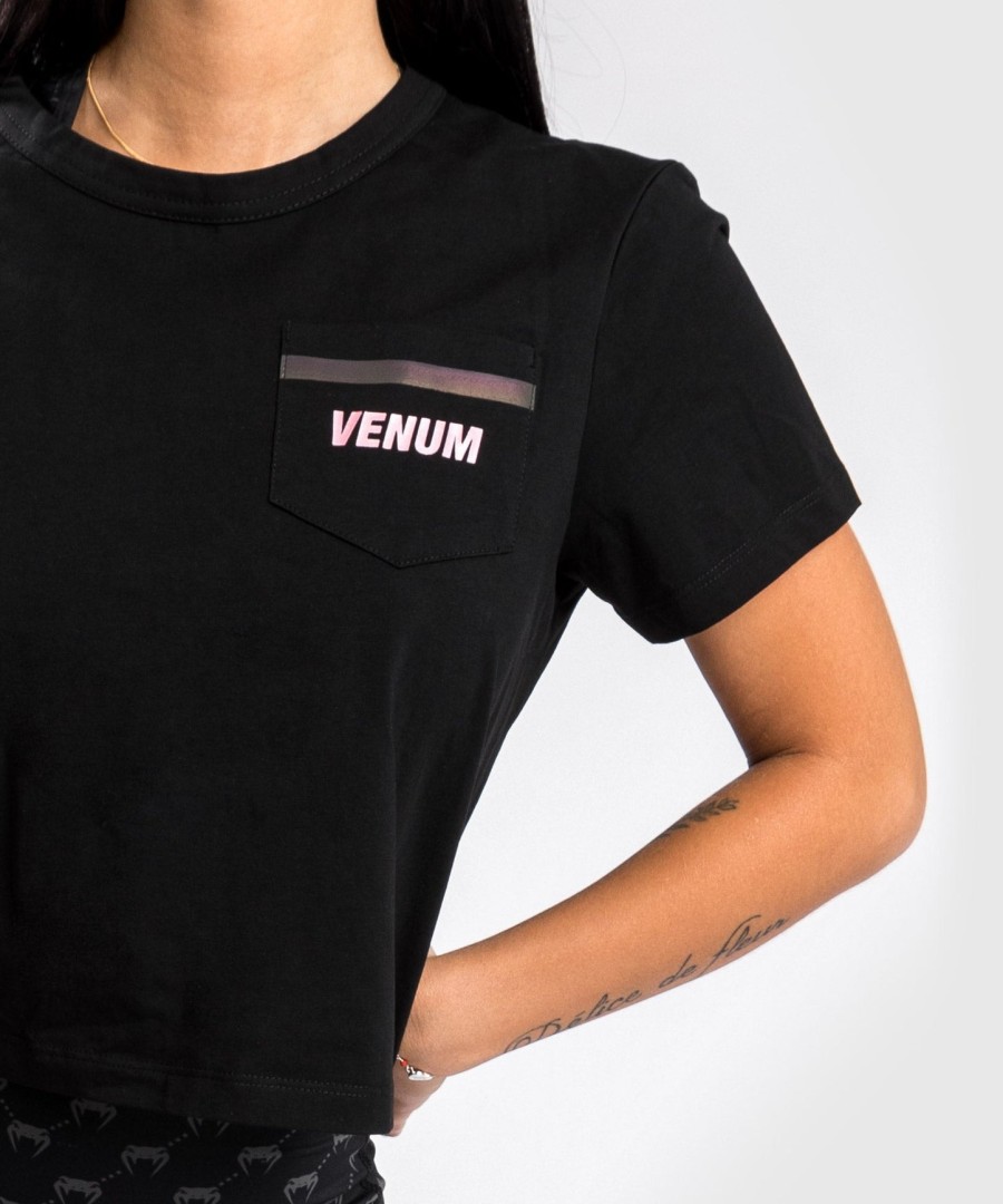 camiseta venum pink pocket - feminina - pretarosa dourada