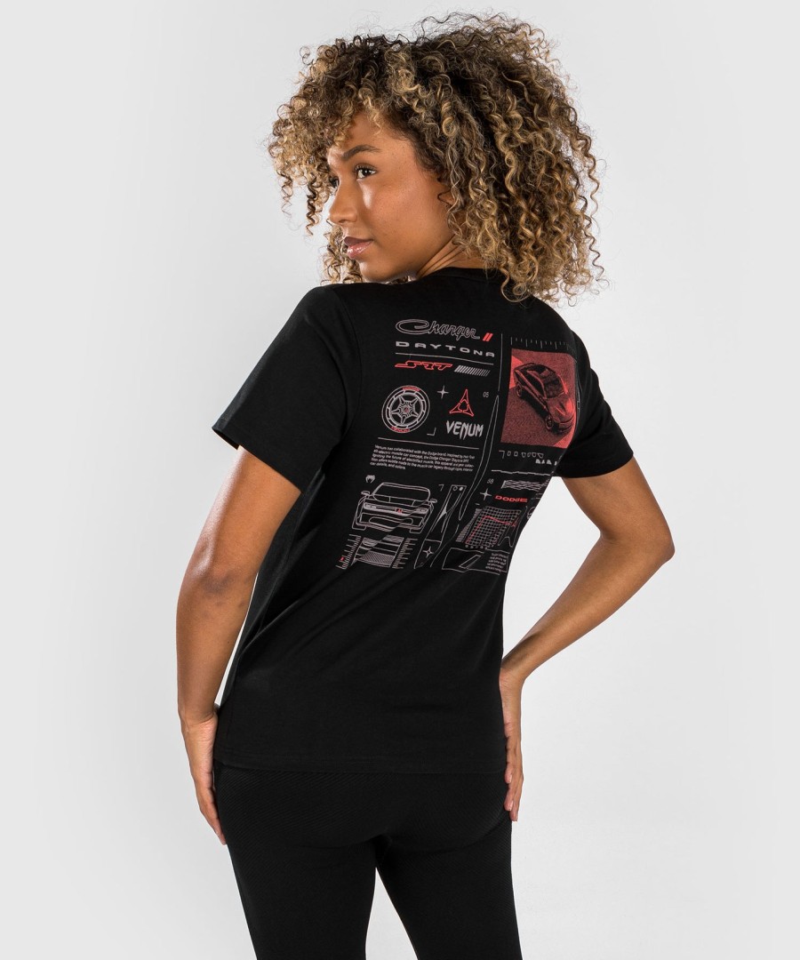 camiseta feminina venum x dodge banshee - preta