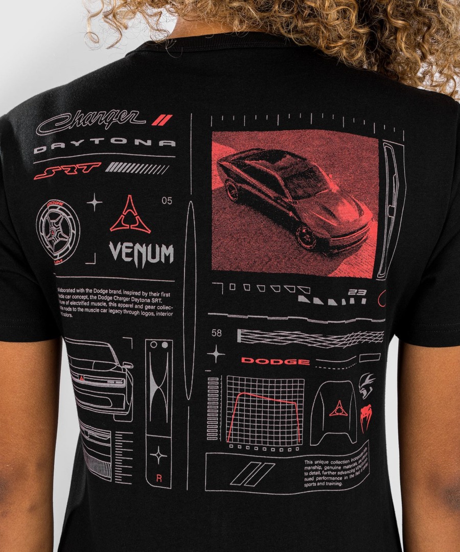 camiseta feminina venum x dodge banshee - preta
