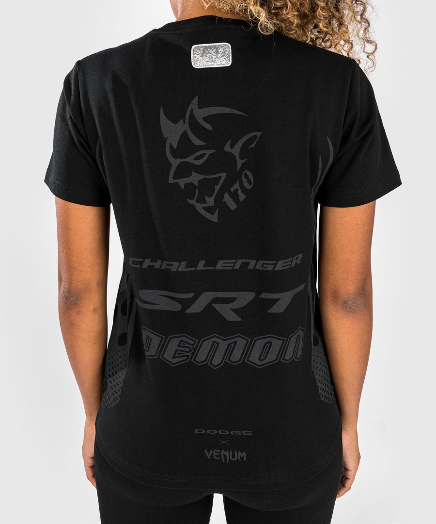 camiseta feminina venum x dodge demon 170 - preta