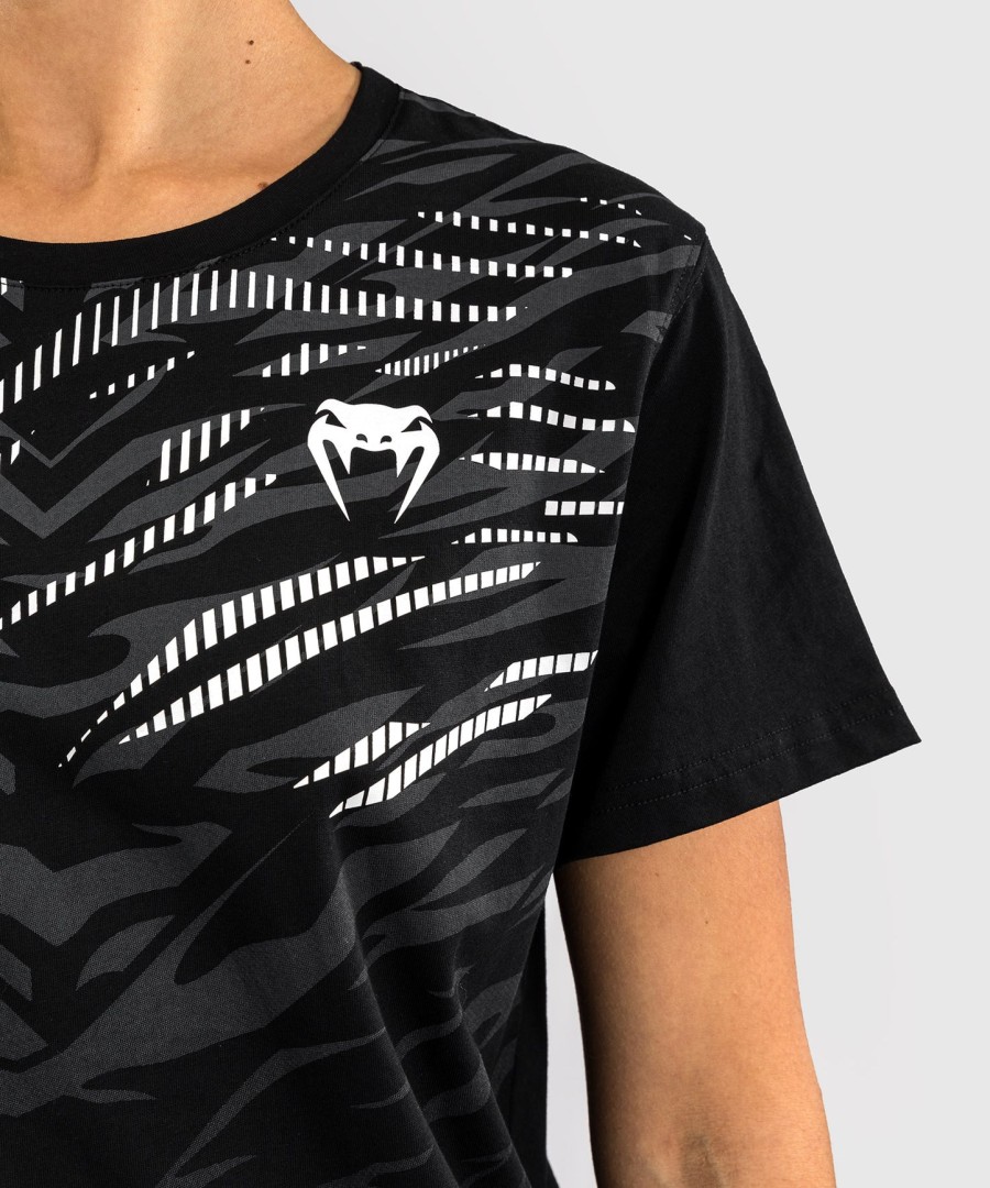 camiseta feminina de manga curta ufc fusion by venum replica - preta