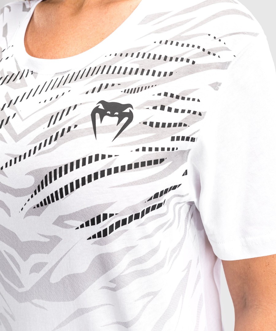 camiseta feminina de manga curta ufc fusion by venum replica - branca