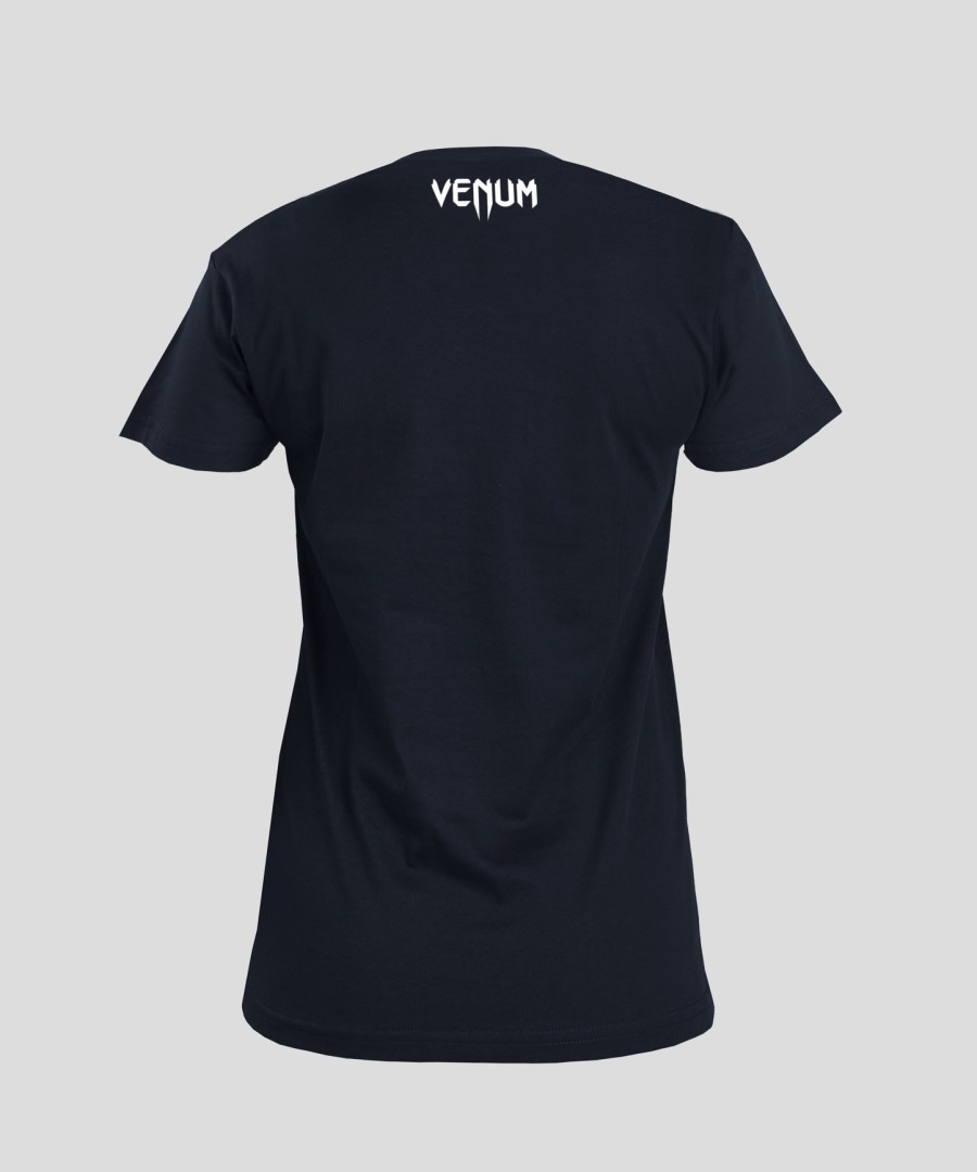 camiseta feminina ufc unrivaled by venum navy max holloway