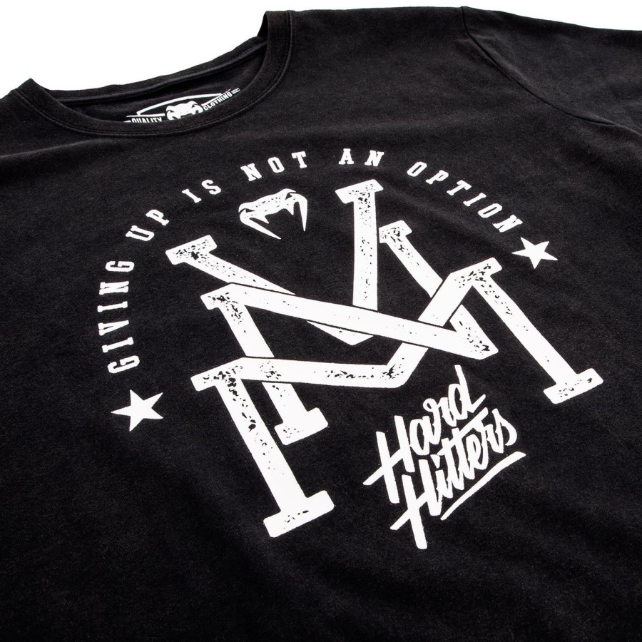 camiseta venum hard hitters - preta