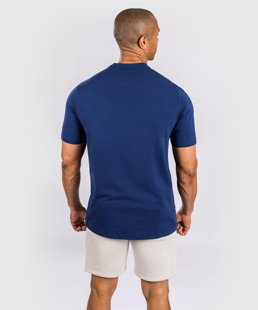 camiseta venum classic - azul marinholaranja