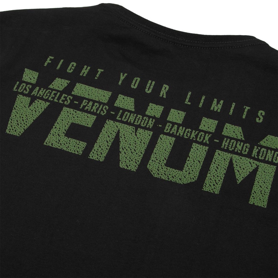 camiseta venum signature - manga longa - pretacáqui - exclusiva