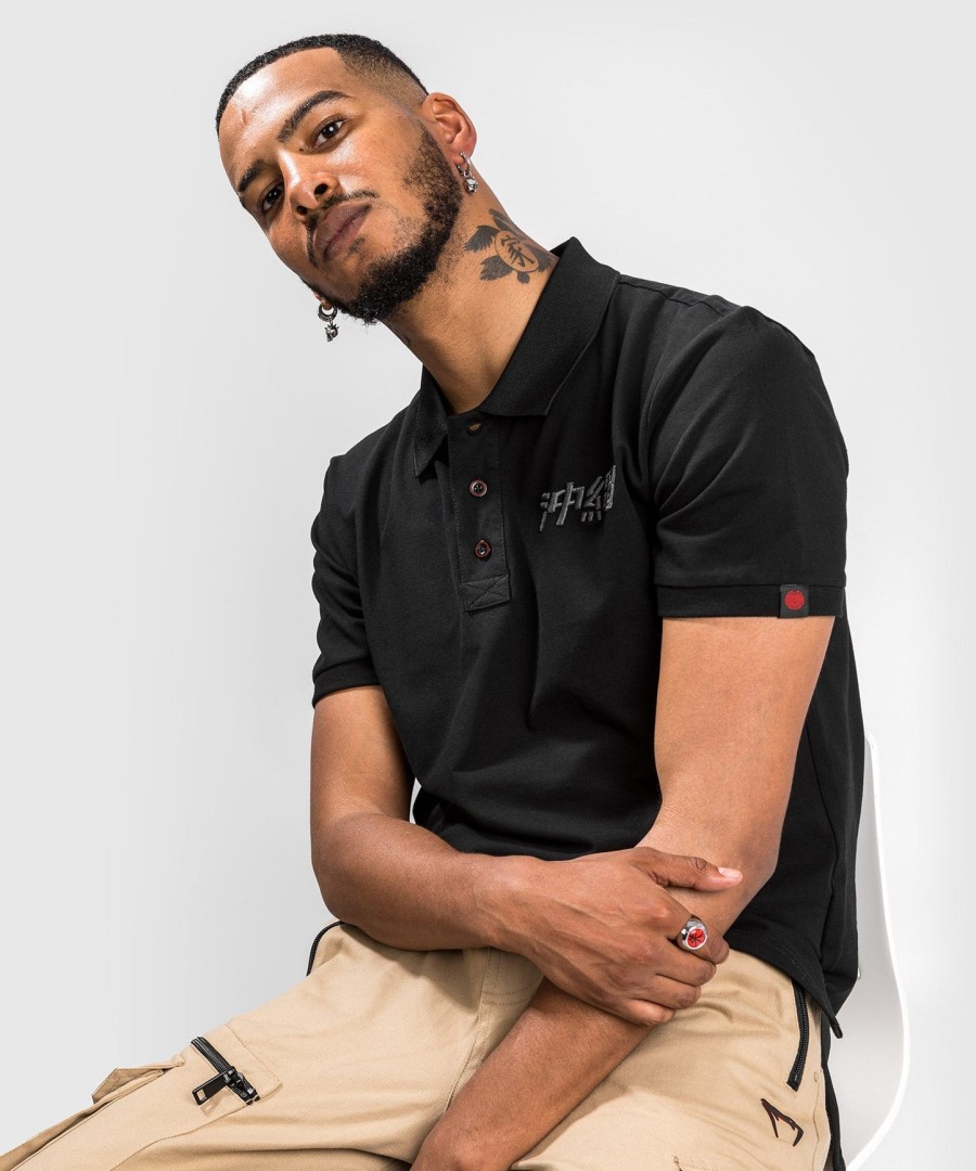 venum okinawa 3.0 polo - pretovermelho