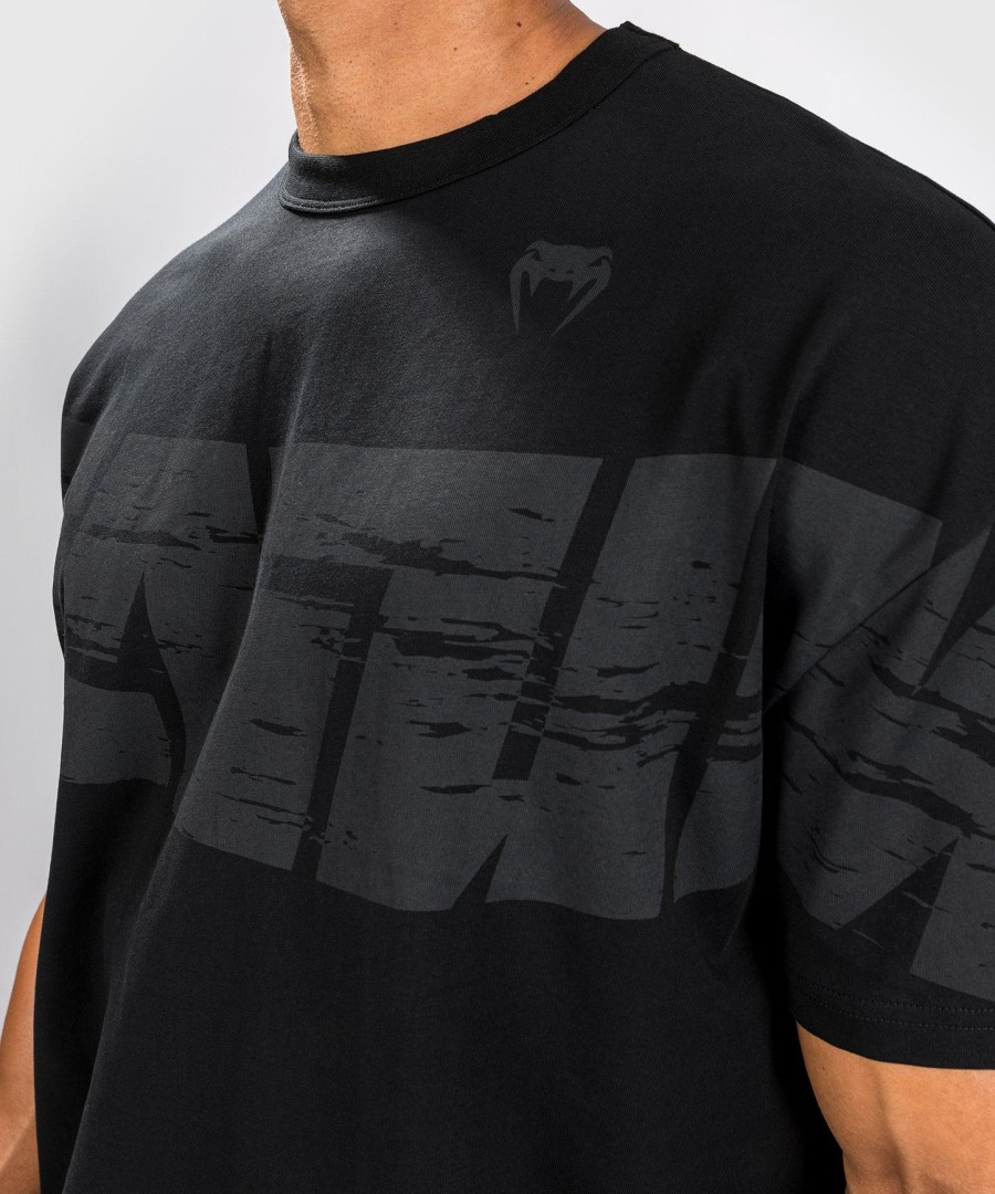 camiseta venum connect tamanho xl - modelagem oversized - preta
