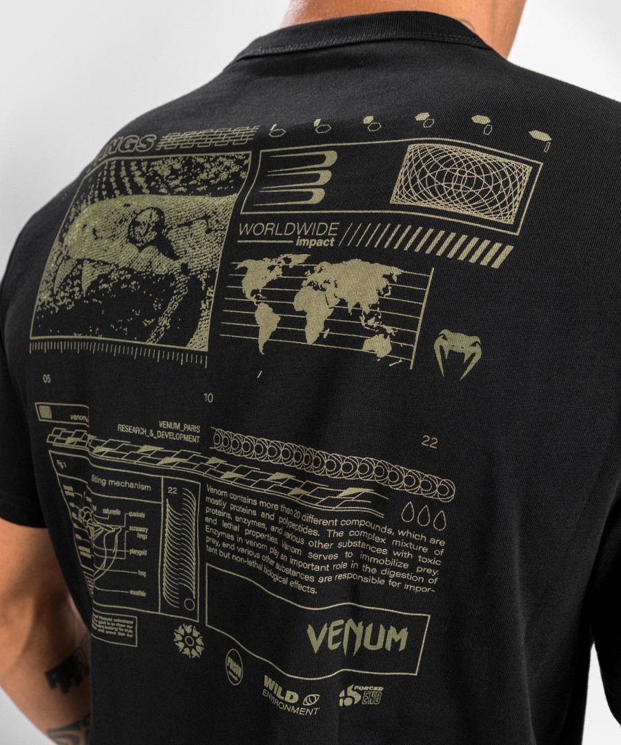 camiseta venum fangs - corte regular - preta