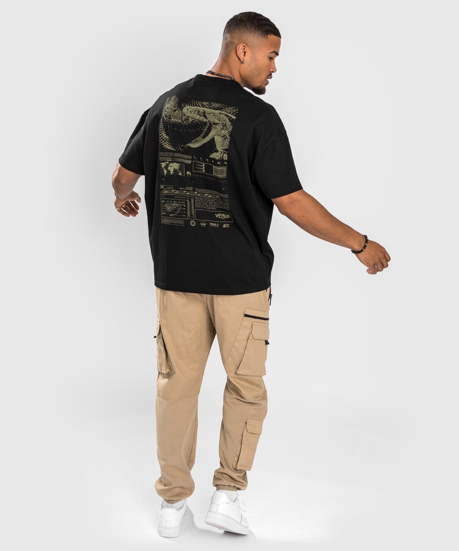 camiseta venum fangs - tamanho grande - preta