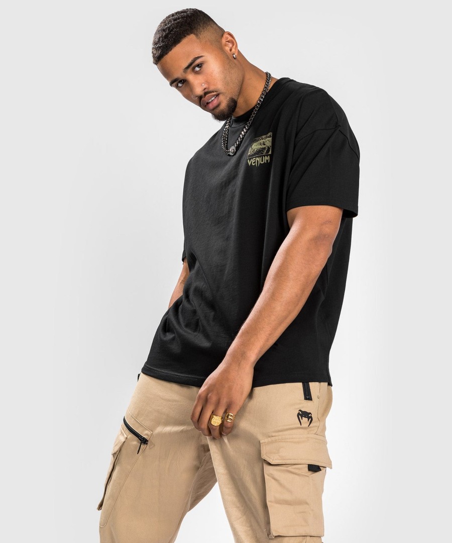 camiseta venum fangs - tamanho grande - preta