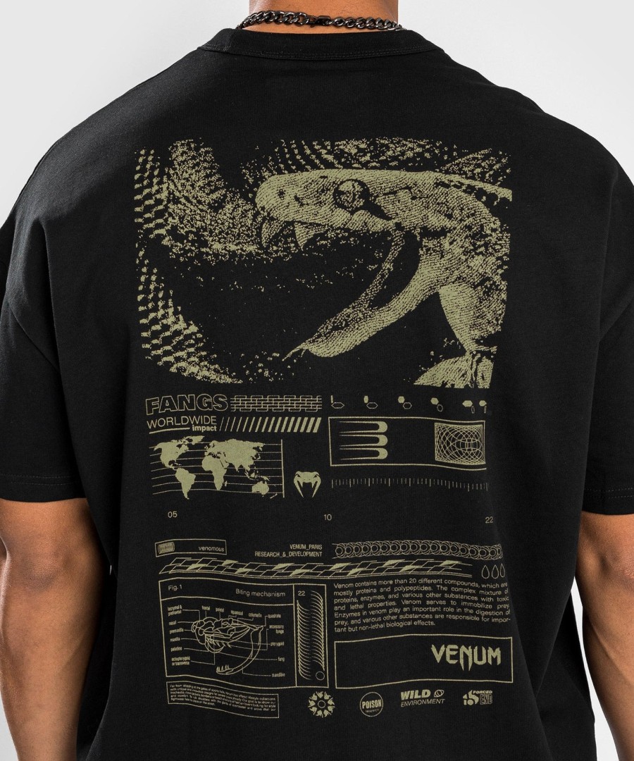 camiseta venum fangs - tamanho grande - preta