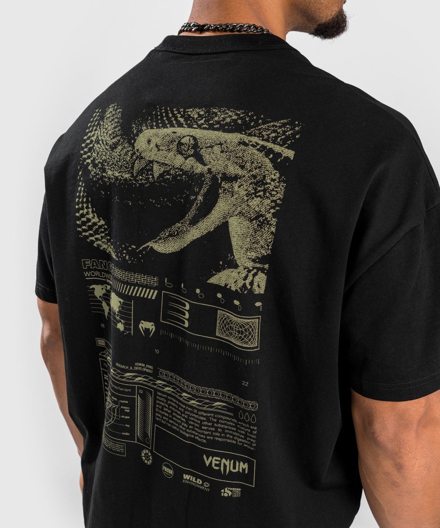 camiseta venum fangs - tamanho grande - preta