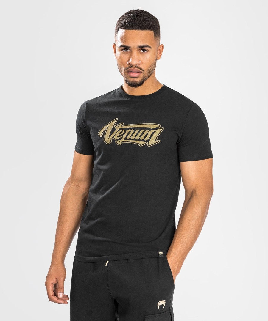 camiseta venum absolute 2.0 - corte ajustado - pretodourado