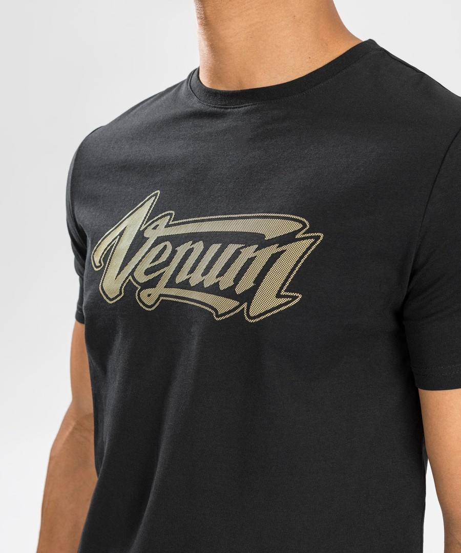 camiseta venum absolute 2.0 - corte ajustado - pretodourado