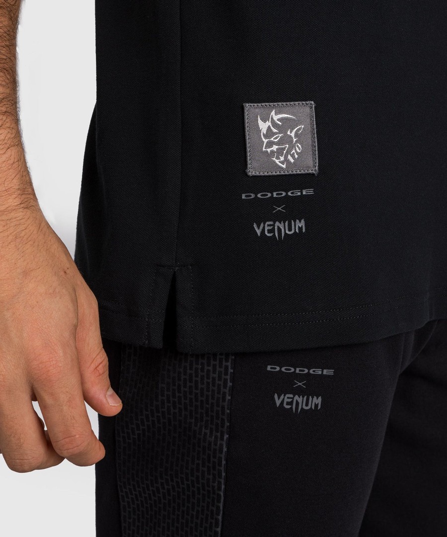 camisa polo masculina venum x dodge demon 170 - preta