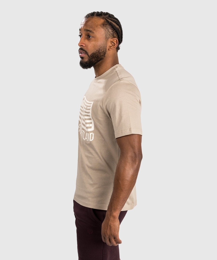 camiseta venum made in fightland - areia