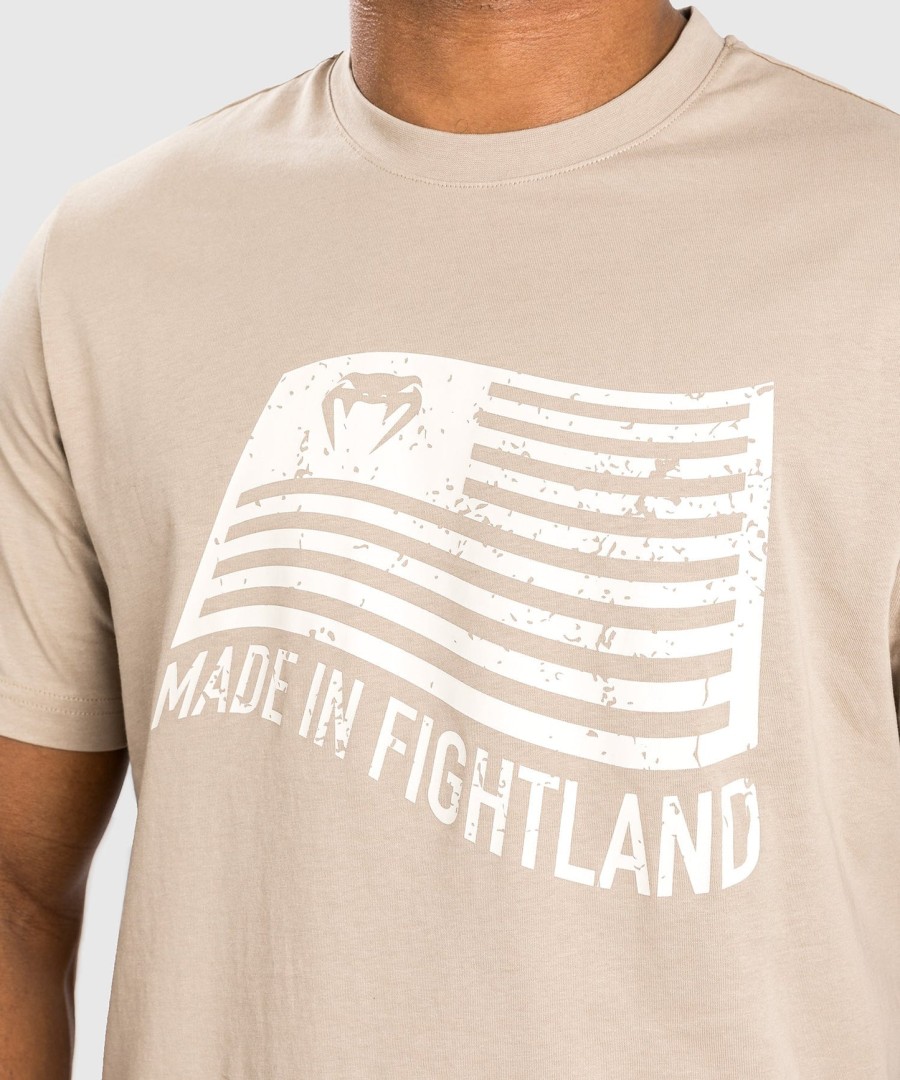 camiseta venum made in fightland - areia